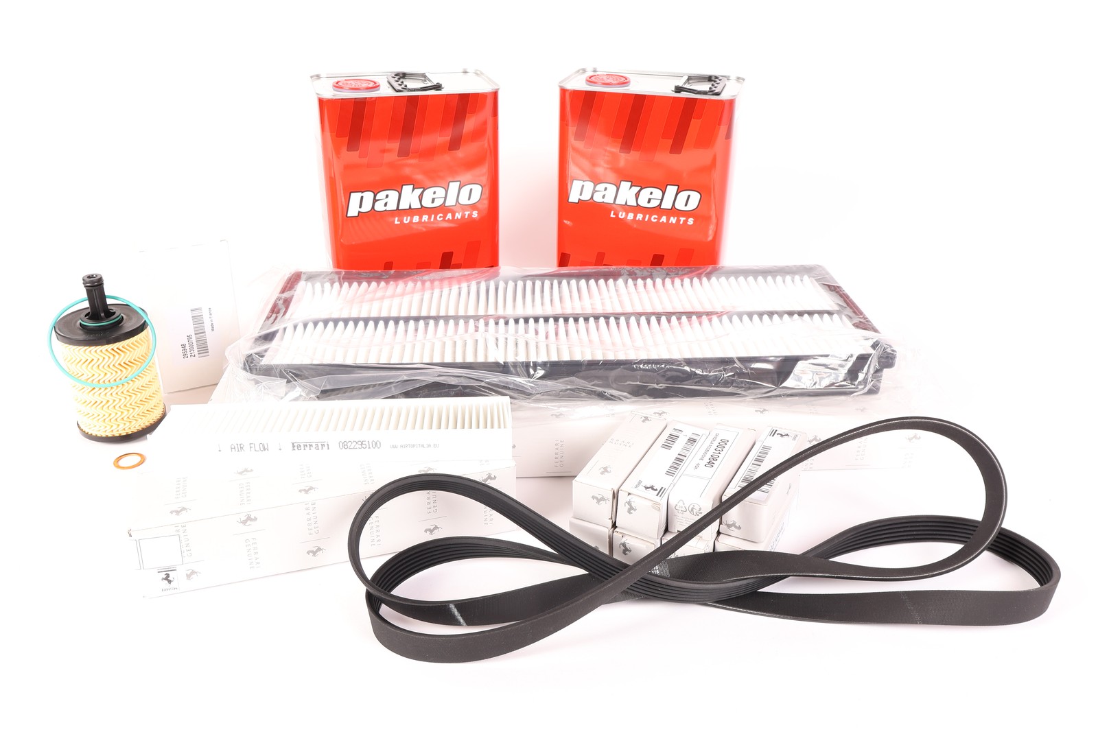 488sk3 Ferrari 488 service kit - Oil filter w/ plug & gasket, air filter, cabin