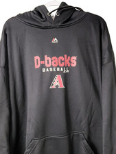 Arizona Diamondbacks D-Backs Majestic Authentic Collection Hoodie Mens 3XT Black