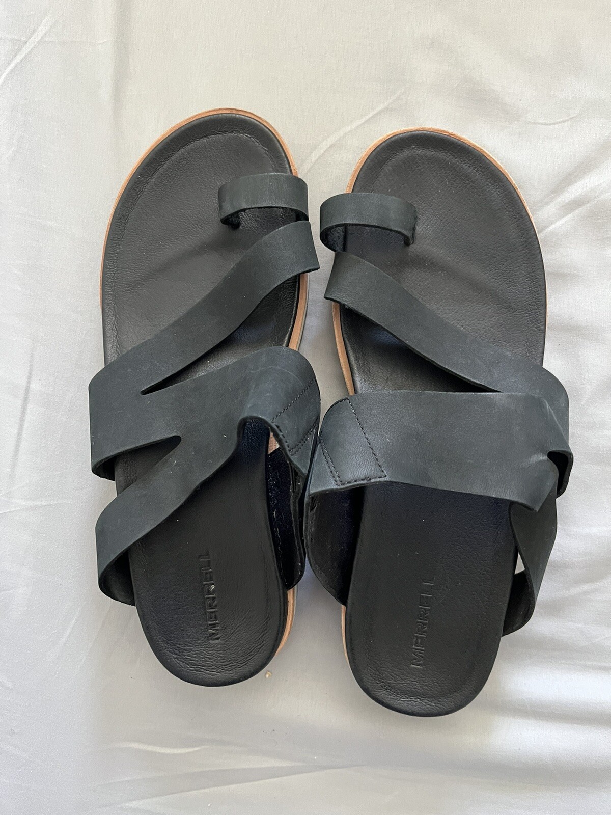 Sandali Merrell J000574 neri Juno Wrap grossi slip on donna 9