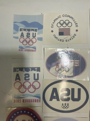 Vintage Lot Of 12 USA Olympic Team Window Clings OldGnuCom - Picture 11 of 12