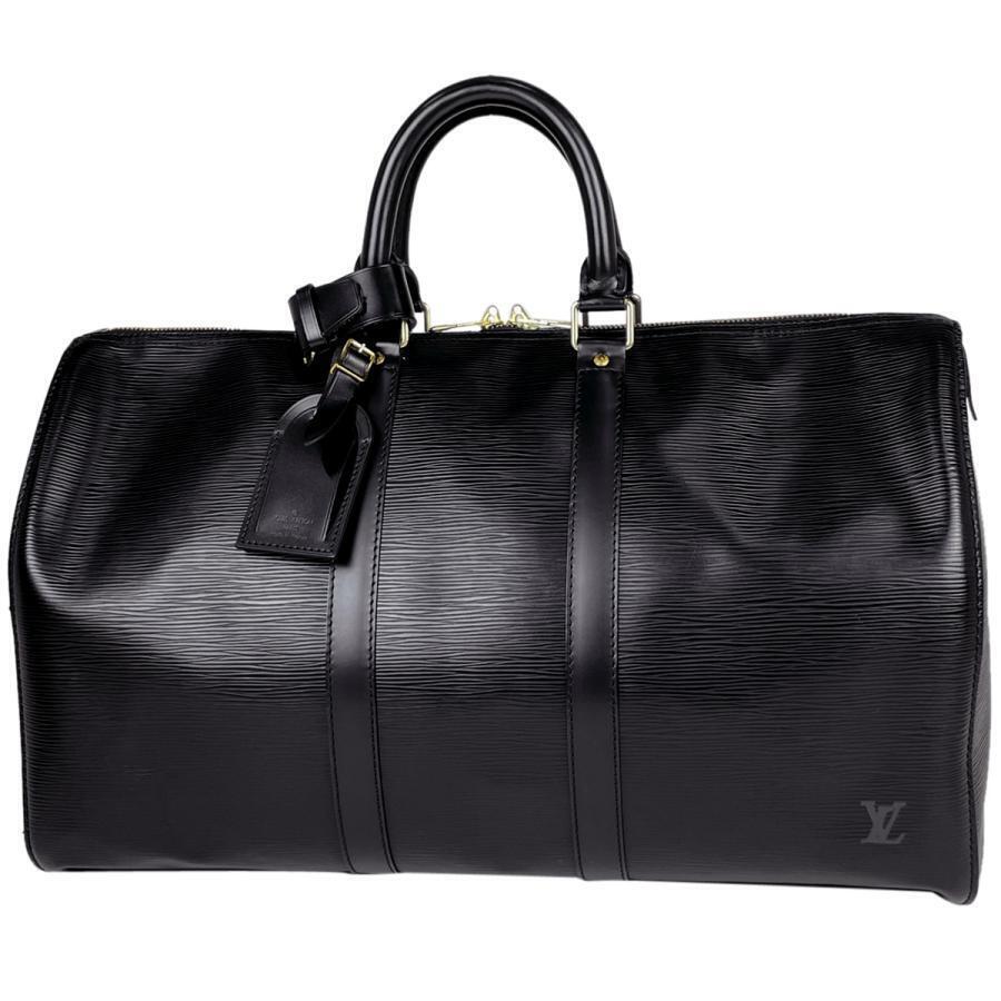 The very Chic Louis Vuitton Keepall 45 Travel bag in black épi leather, GHW  at 1stDibs