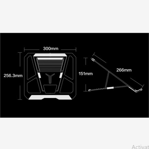 Original Lenovo Legion Z Series Aluminum Alloy Adjustable Ice Blade Stand Holder - Picture 12 of 13