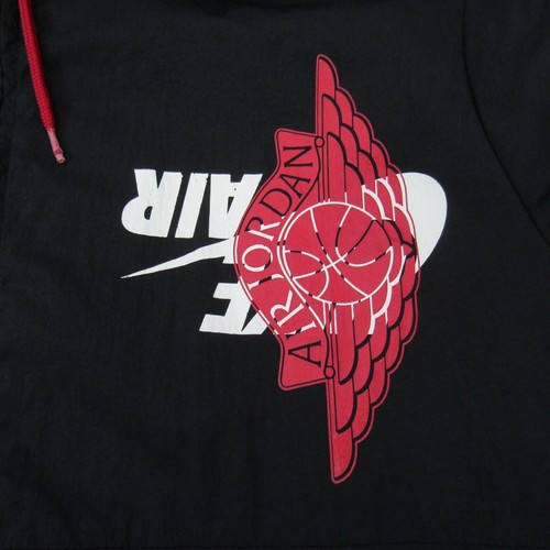 Nike Air Jordan Retro Windbreaker Men's L Vintage Hooded Upside down Logo - Picture 11 of 14