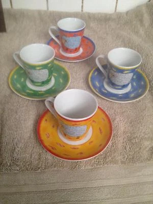 Maxwell Williams Short Black Coffee Cups Saucers Maxwell Williams Short Black Coffee Cups Saucers