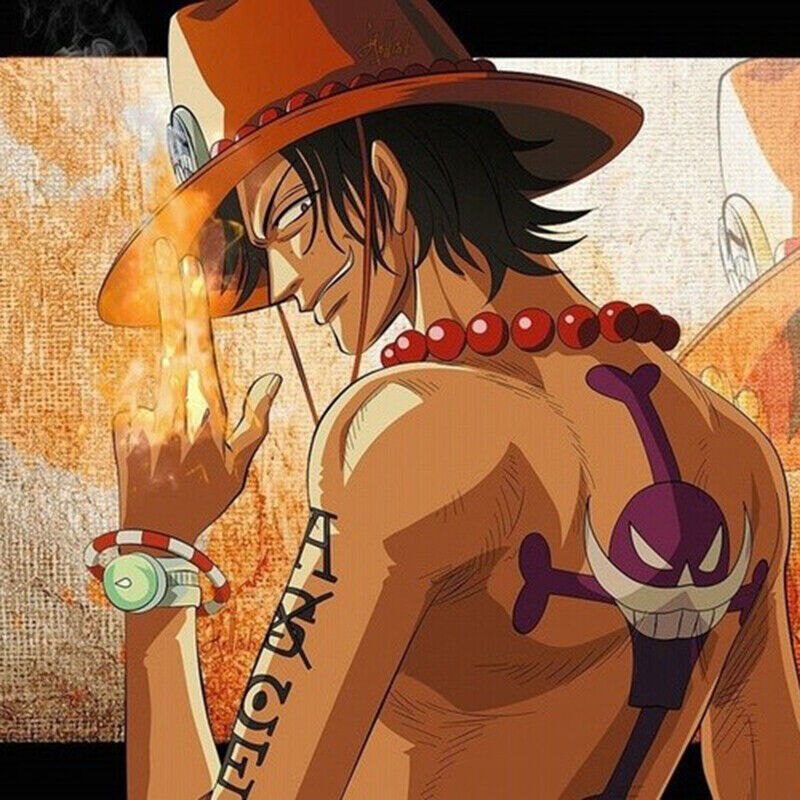 Anime Character Portgas D Ace Cowboy Hat Cosplay Hats Pirates Orange Cap  Suede