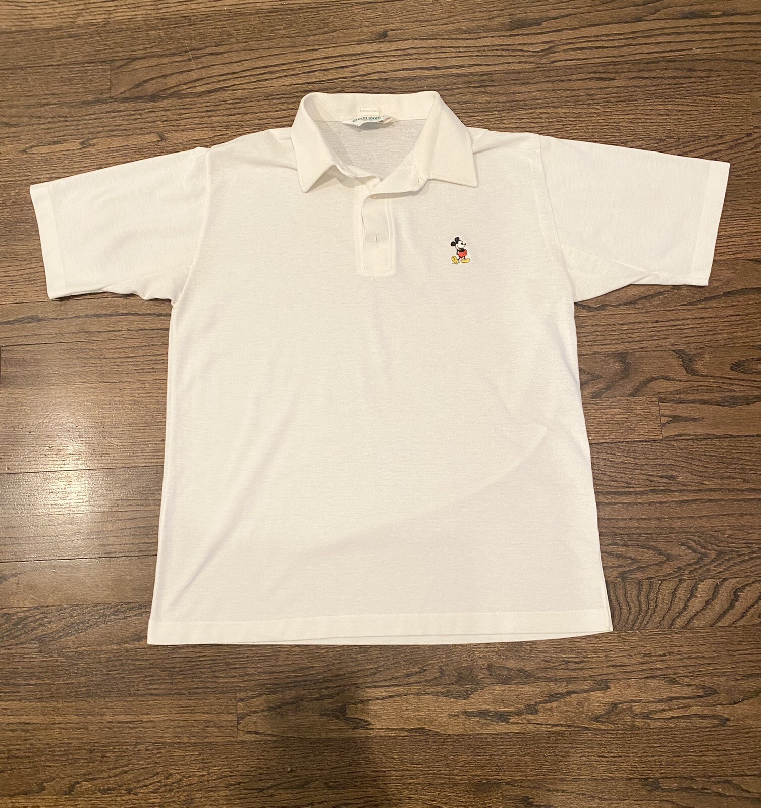 VINTAGE MICKEY MOUSE DISNEY MUNSINGWEAR YELLOW GOLF TENNIS SHIRT Grand Slam