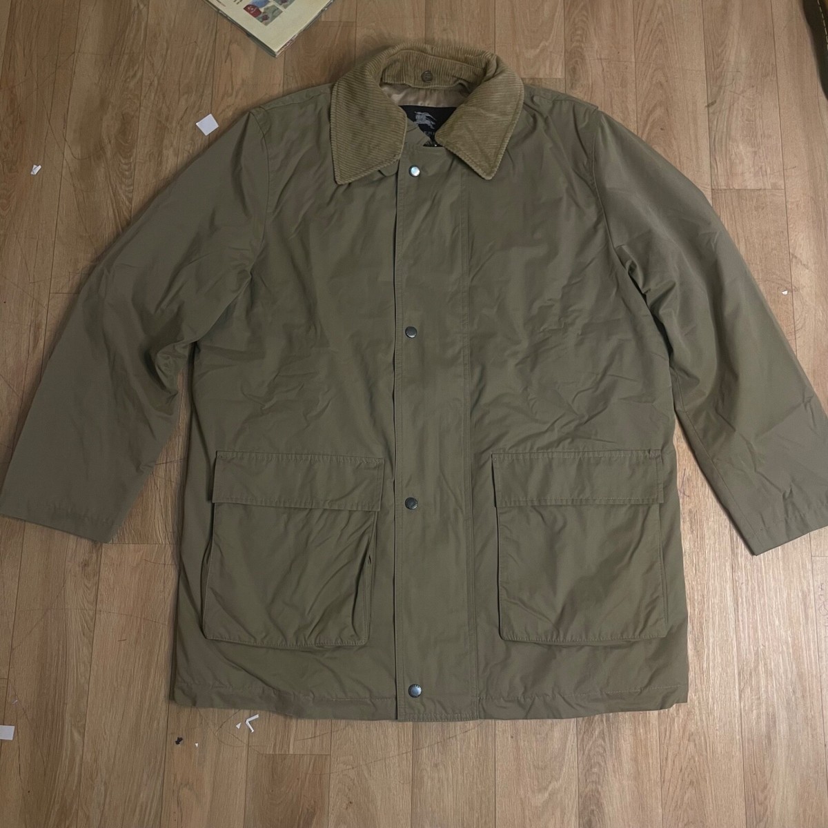 burberry london winter jacket nova check CORDUROY collar
