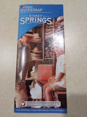2016 Walt Disney World Disney Springs Shopping Map Guide 07/16