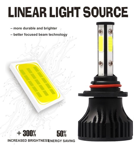 Bombillas de faros LED 9012 HIR2 haz alto/bajo 6 lados para Buick Regal 2014-2017 - Imagen 2 de 12