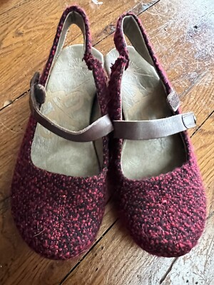 OTBT Springfield Currant Fabric Upper Wedge Heel Mary Jane Slingback Shoe 5.5