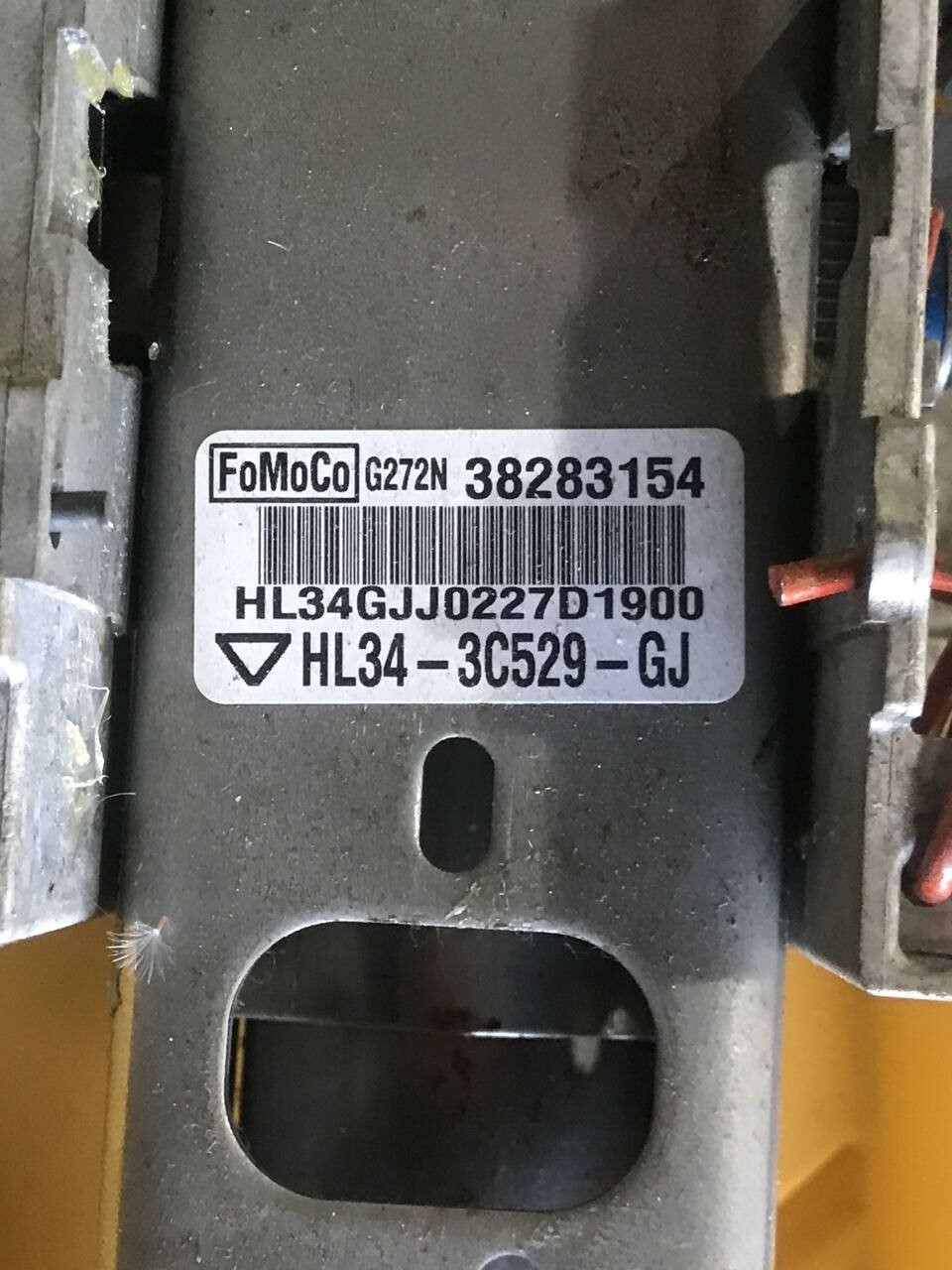 GENUINE FORD F150 SET, STEERING COLUMN ASSEMBLY & KEY OEM HL3Z3C529J