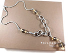 Silpada Sterling Silver Smoky Topaz Quartz Citrine Y Necklace 17" in Box N1454 — photo 1