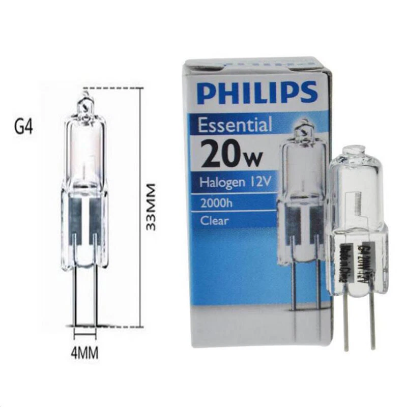 Philips JC 12V20W G4 Clear Essential Light Bulb 2000H Life Lamp Bulb - Image 2 of 2