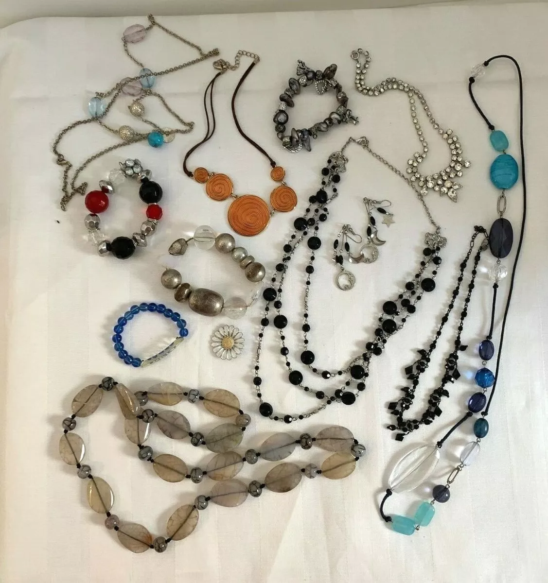 Silver coloured deals necklaces