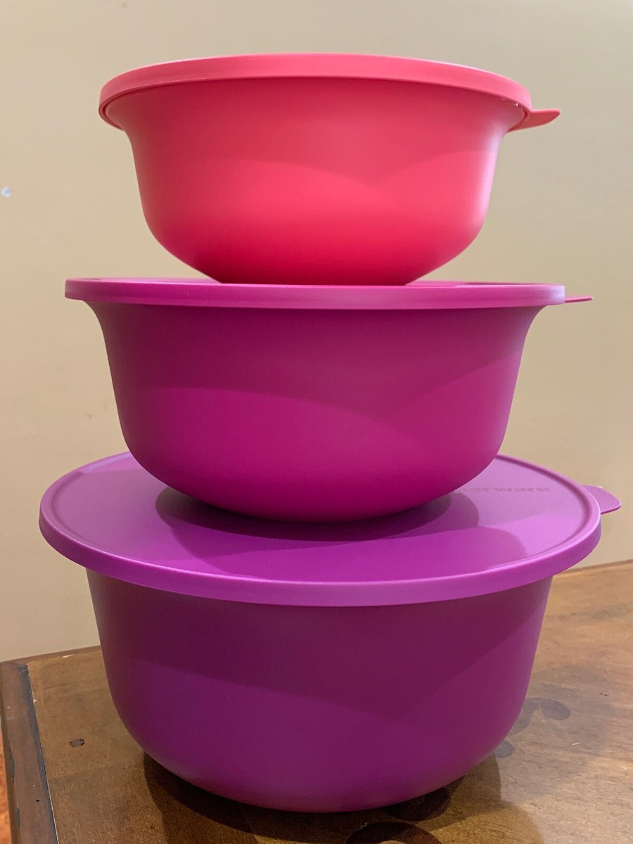【美品‼️】Tupperware アロハコレクションボウルセット TUPPERWARE NEW ALOHA BOWL SET OF 3-IN VARIETY COLORS !!! | eBay