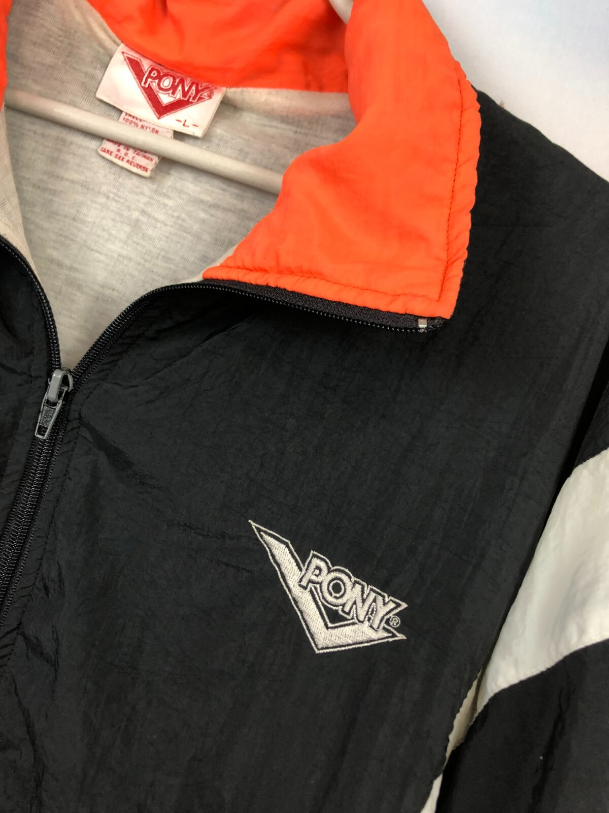 Giacca a vento vintage anni 90 Pony Dundee United calcio pista taglia L