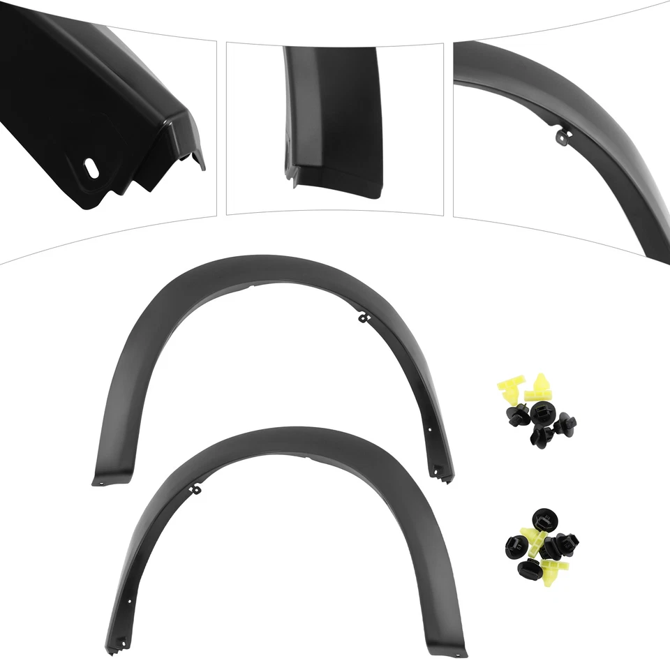 Pair Left+Right Front Fender Flares For 2011-2017 Infiniti QX56/QX80 Replacement - Image 3 of 4