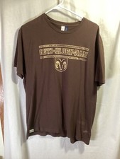 RAM (Guys-Glory-Ram) Brown XL Cotton Vintage Made in USA T Shirt T20