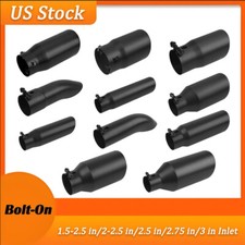 Universal Exhaust Tip For 1.5-2.5 In2-2.5 In2.5 In2.75 In3 In Inlet Black Universal Exhaust Tip For 1.5-2.5 In2-2.5 In2.5 In2.75 In3 In Inlet Black