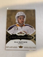 NICK BAPTISTE 2016-17 FLEER SHOWCASE HOT PROSPECTS /399 ROOKIE #119 SABRES