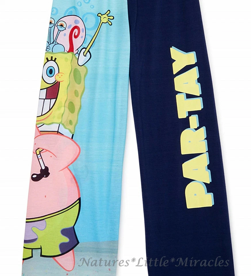 NWT Spongebob Squarepants Pajamas Pants Size 4-5 X-Small XS Boys Patrick NEW - Image 3 of 4