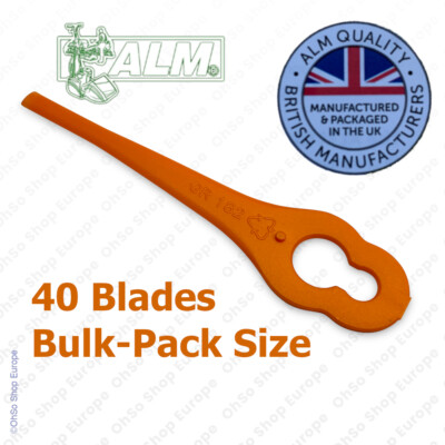 Plastic Blades fits Lidl Florabest Grass Trimmer FAT 18 B2/3, FRTA 20 A1 (QTY40)