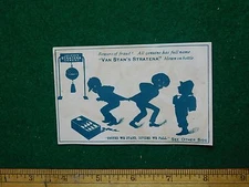 1870s-80s Van Stan's Stratena Cement for China Victorian Trade Card F36