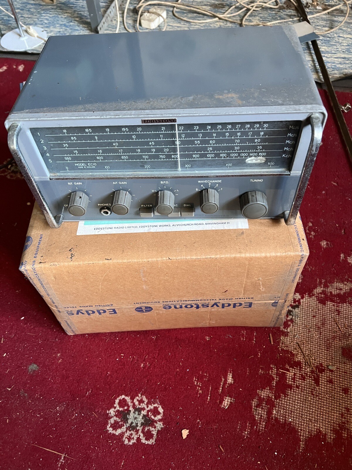 EDDYSTONE RADIO RECEIVER EC10 1968 IN ORIGINAL BOX eBay
