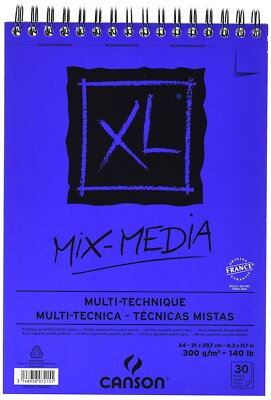 CANSON Skizzen und Studienblock ''XL MIX MEDIA'' DIN A4 30 Blatt