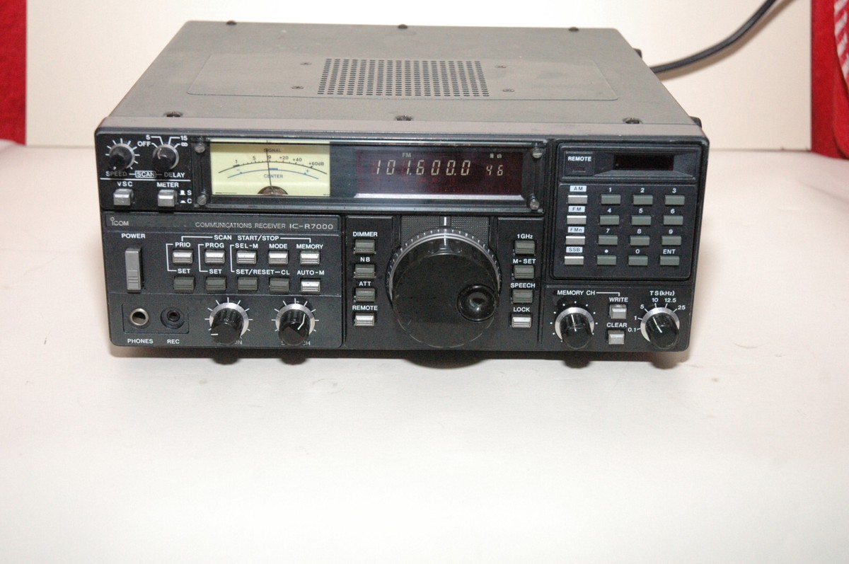 ICOM IC-R7000受信機 TV-R7000J リモコン ☆動作品☆ICOM IC-R7000＋TV-R7000J 広帯域受信機 - メルカリ