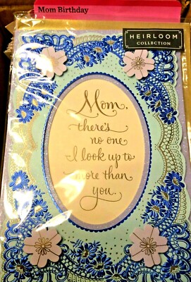 MOM BIRTHDAY Card, A Wow card from Beautiful Heirloom Collection by Hallmark 25J