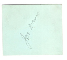 Joseph Davis (1901–1978) Signed Clip / Autographed Billiard Champion