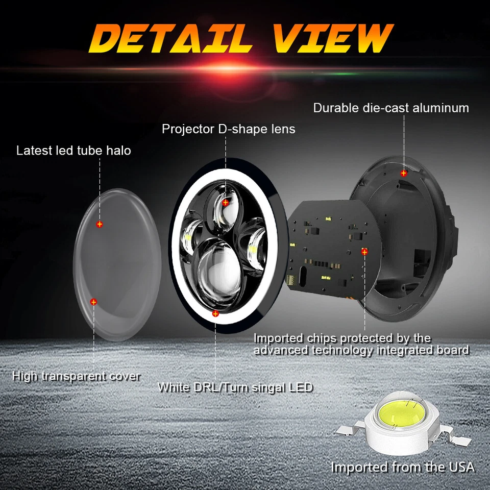 Full Smoked LED Light Upgrade Kit For Land Rover Defender 90 110 TD5 1990-2014 - Image 3 of 4