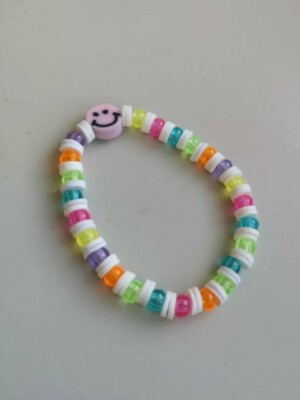 Regenbogen Berg Ton Perlen Handarbeit Personalisiert Armband Sondergrößen
