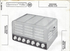 1958 NEWCOMB H-50 Amp AMPLIFIER SERVICE Repair MANUAL Photofact H50 Tube Vintage