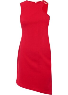 TRAUMHAFTES KLEID IN ROT MIT CUT OUT IM SUPER DESIGN GR.36/38 NEU (236)