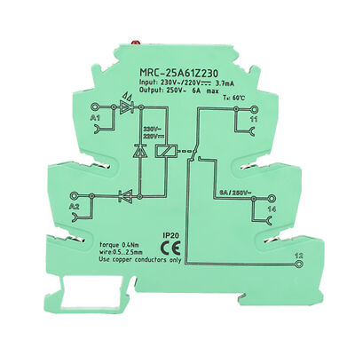 MRC-25A61Z230 PLC Elektromagnetisch Relais Modul AC230V/DC220V Eingang 