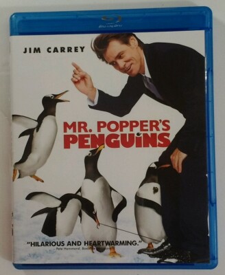 Mr. Poppers Penguins Blu-Ray Disc Comedy Jim Carrey 