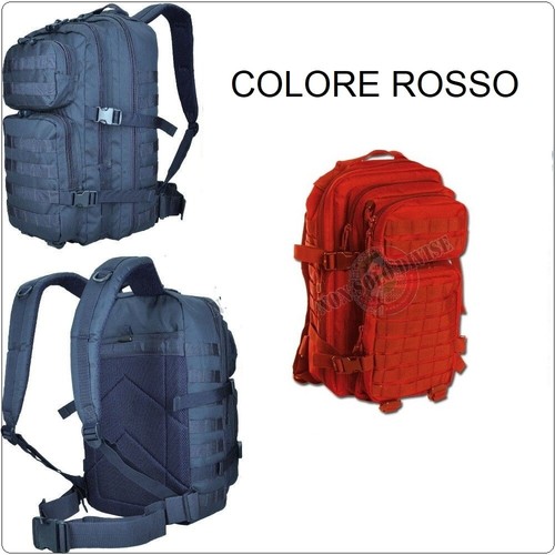 Zaino Tattico Rosso Assult I 30 Litri 118 Soccorso C.R.I. CRI | eBay