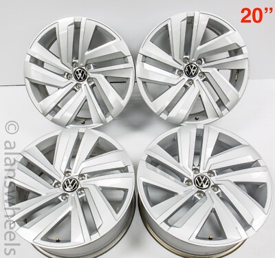 4 Used Takeoffs Volkswagen Atlas 20” Silver Factory OEM Wheels Rims ...