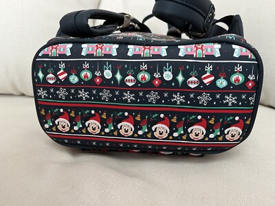 Disney Parks Loungefly Mickey Holiday Mini Backpack  display picture 1