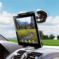 PREMIUM CAR MOUNT DASH WINDSHIELD GLASS TABLET HOLDER SWIVEL CRADLE DOCK STAND