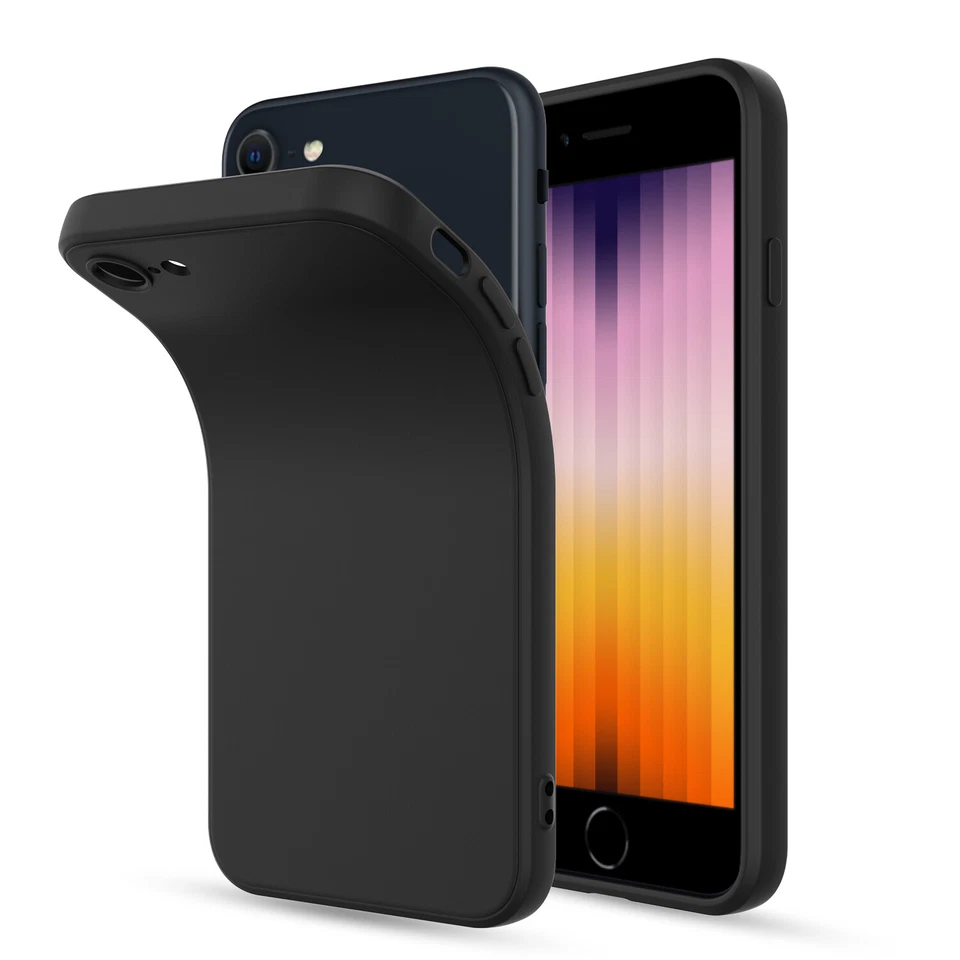 Funda Silicona Líquida Para iPhone 7,8,SE 2ª,3ª Gen 2022/2020,Protector Pantalla HD Foto 2 de 4