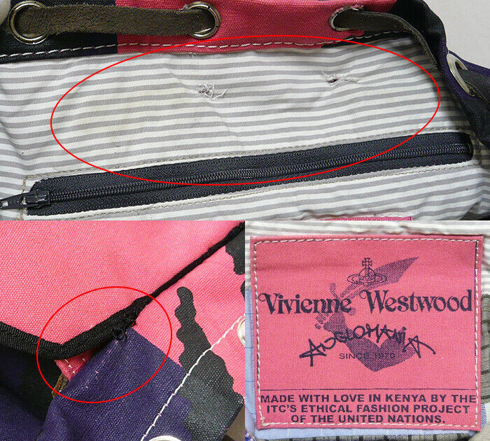 Vivienne Westwood Anglomania Rucksack Backpack Ca… - image 8