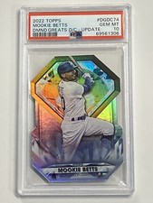 2022 Topps Diamond Greats Die Cut Mookie Betts #DGDC74 PSA 10 Dodgers