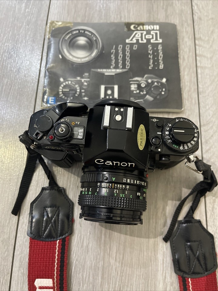 Canon A1 Vintage Film Camera With Canon Speedlite 199A Flash eBay