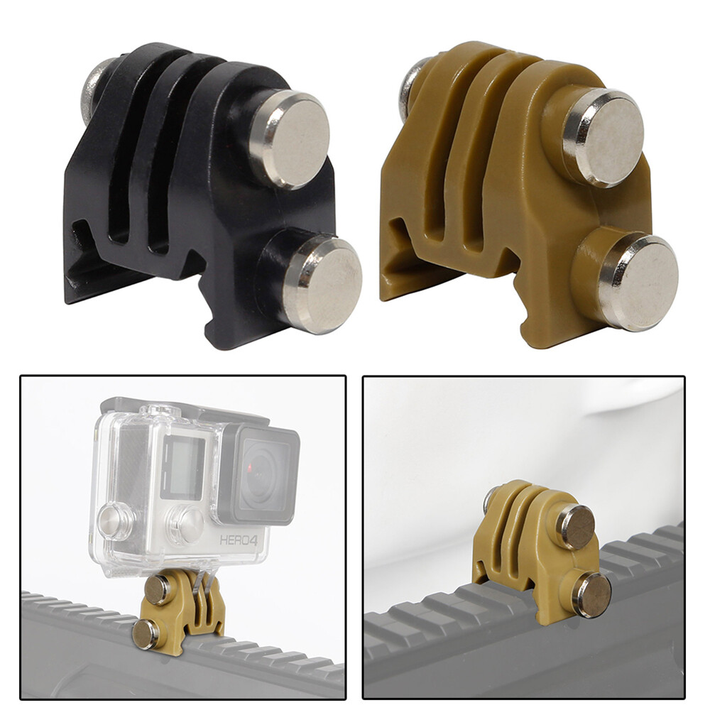 Action Camera Nylon Rail Mount Fixed Adapter for Picatinny Airsoft Rifle Laser-image