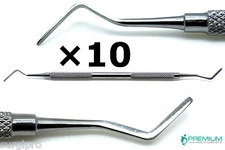 10× Dental Heidemann No2 Spatula 2.5mm Composite Plastic Cement Filling Tools