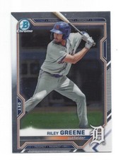 2021 BOWMAN CHROME DRAFT BASE CHROME RILEY GREENE  TIGERS #BDC-107 .99 SHIP E246