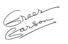 GREER GARSON † - original signierte Karteikarte Autogramm signed Oscar 1942